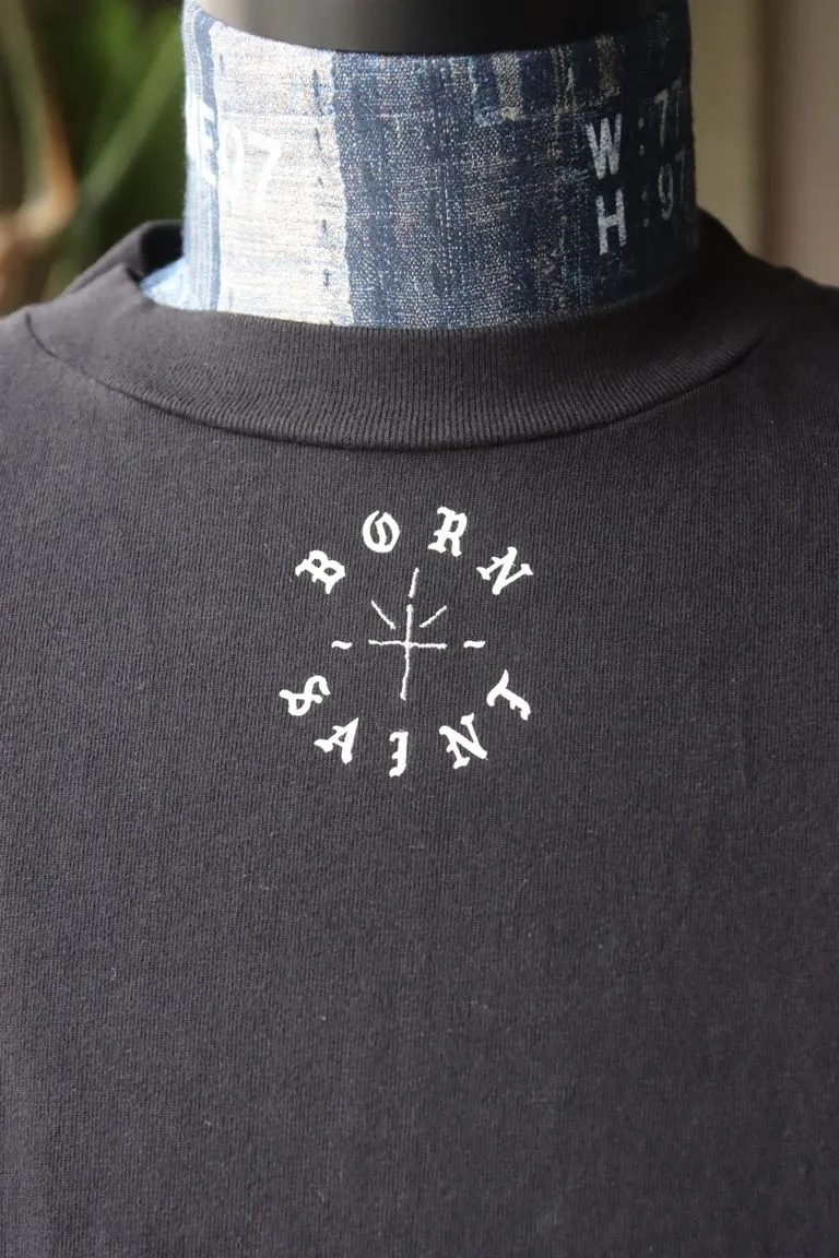 #SA65 SAINT pure cotton long-sleeved T P150 Color: White/Black Size: S-XL